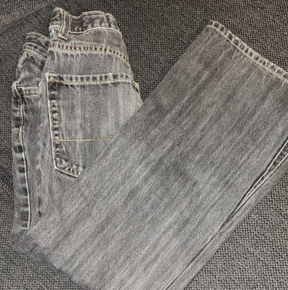 Boys 12 slim Old Navy Faded Black Bootcut Jeans
